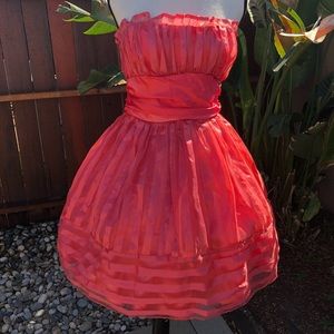 Coral pink Windsor Prom Dress medium